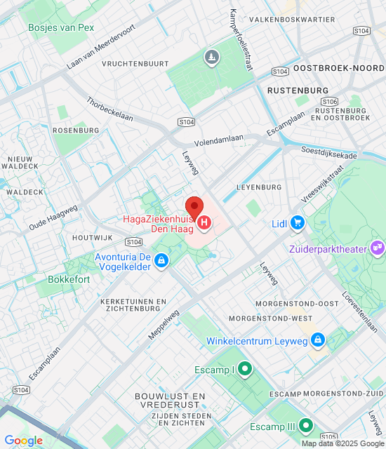Google maps afbeelding voor Apotheek HagaZiekenhuis Leyweg