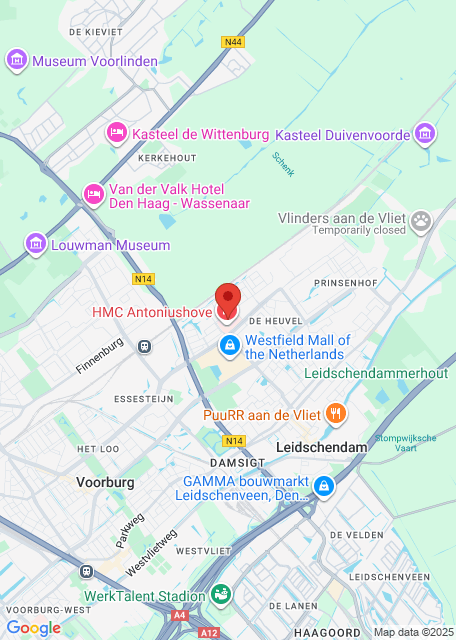Google maps afbeelding voor Locatie in HMC Antoniushove