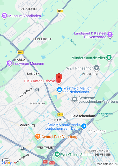 Google maps afbeelding voor Locatie in HMC Antoniushove