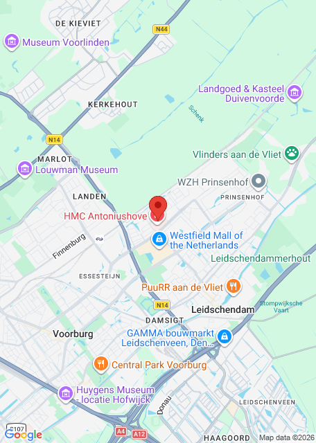 Google maps afbeelding voor Locatie in HMC Antoniushove