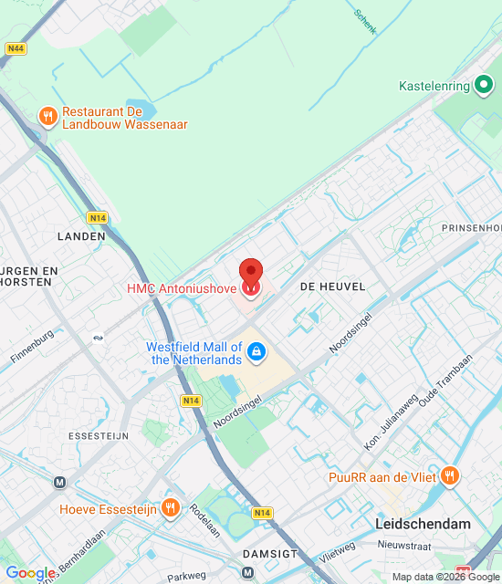 Google maps afbeelding voor Locatie in HMC Antoniushove